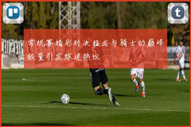 常规赛精彩对决猛龙与骑士的巅峰较量引发球迷热议